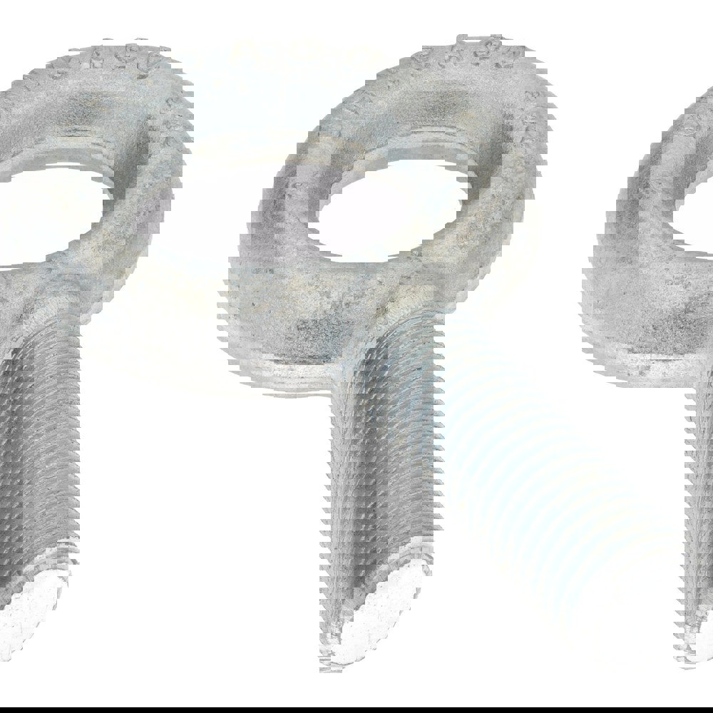 Lifting Eye Bolt: Without Shoulder, 9,000 lb Capacity, 1-8 Thread, Grade C-1035 Steel